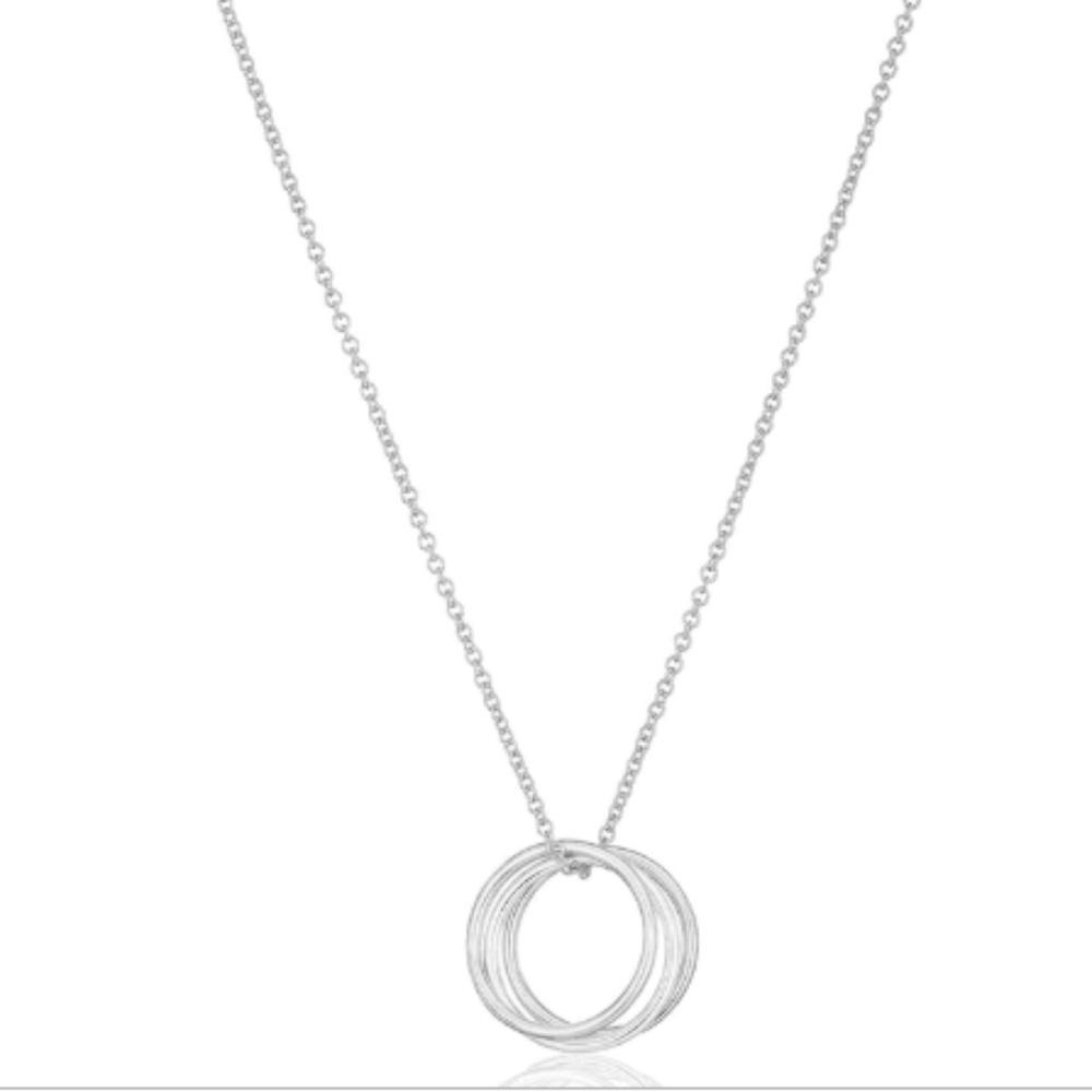 🌻3/$25 Dogeared Style Karma Necklace 3 Circles - Picture 2 of 3